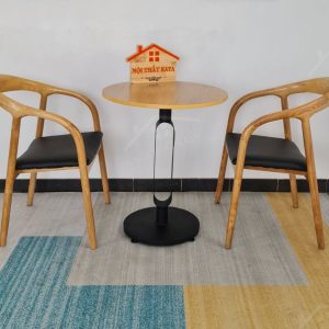 Neva 2 Ghế + Bàn Chân Sắt Ky-gh 101 Tròn (1)