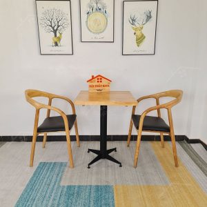 Neva 2 Ghế + Bàn Chân Sắt Ky-gh 102 VuÔng