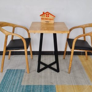 Neva 2 Ghế + Bàn Chân Sắt Ky-gh 103 Vuông (1)