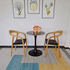 Neva 2 Ghế + Bàn đá Chân Tulip