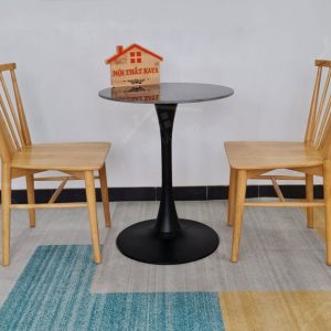 Requin 2 Ghế + Bàn đá Chân Tulip (1)