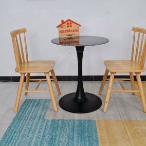 Song TiỆn 2 Ghế + Bàn đá Chân Tulip (1)
