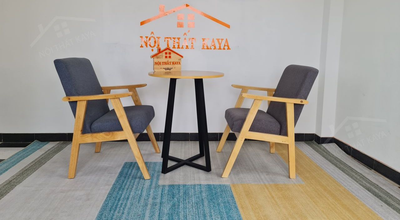 Sofa 2 Ghế + Bàn Chân Sắt Ky-gh 103 (1)