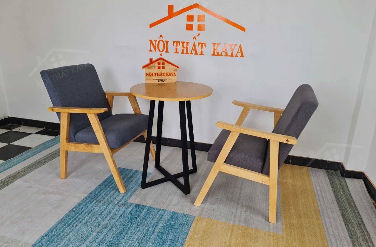 Sofa 2 Ghế + Bàn Chân Sắt Ky-gh 103 (2)