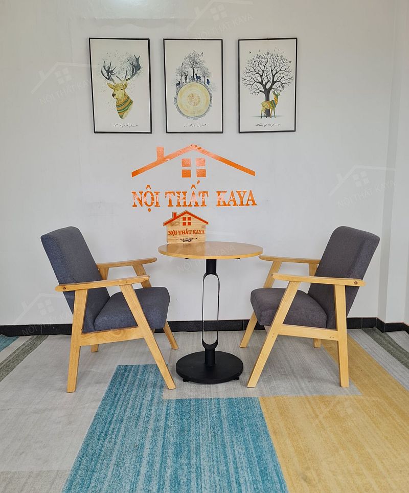 Sofa 2 Ghế + Bàn Chân Sắt Ky-gh101 - Thumbnail