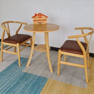 Wishbon 2 Ghế + Bàn 2 Tầng (2)