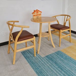 Wishbon 2 Ghế + Bàn 2 Tầng (3)