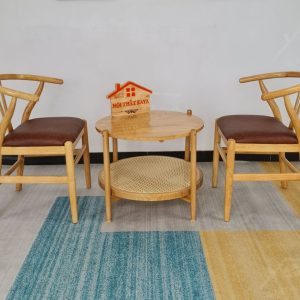 Wishbon 2 Ghế + Bàn Ky-gh 109 (1)