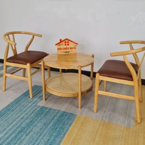 Wishbon 2 Ghế + Bàn Ky-gh 109 (2)