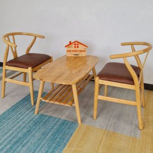 Wishbon 2 Ghế + Bàn Ky-gh 110 (2)