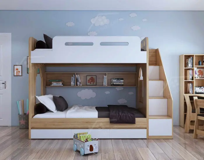 Giường Tầng Gỗ Công Nghiệp 002