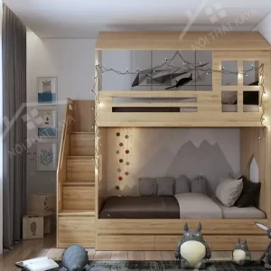 Giường Tầng Gỗ Công Nghiệp 034 (2)