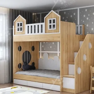 Giường Tầng Gỗ Công Nghiệp 035 (2)