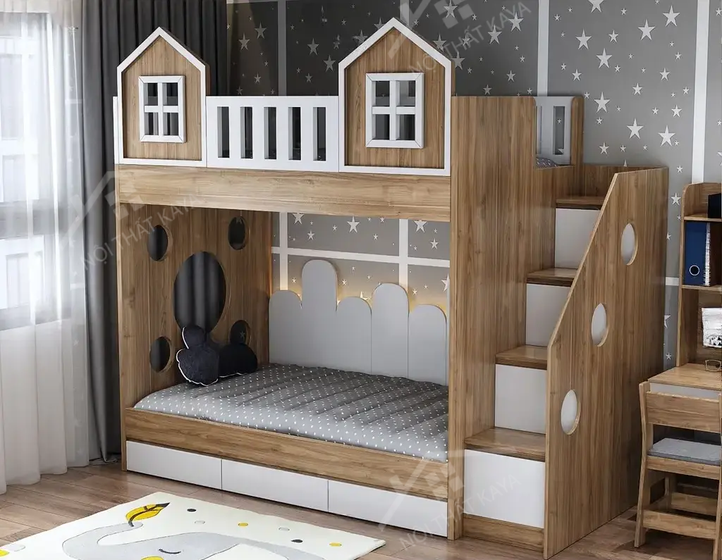 Giường Tầng Gỗ Công Nghiệp 035 (4)