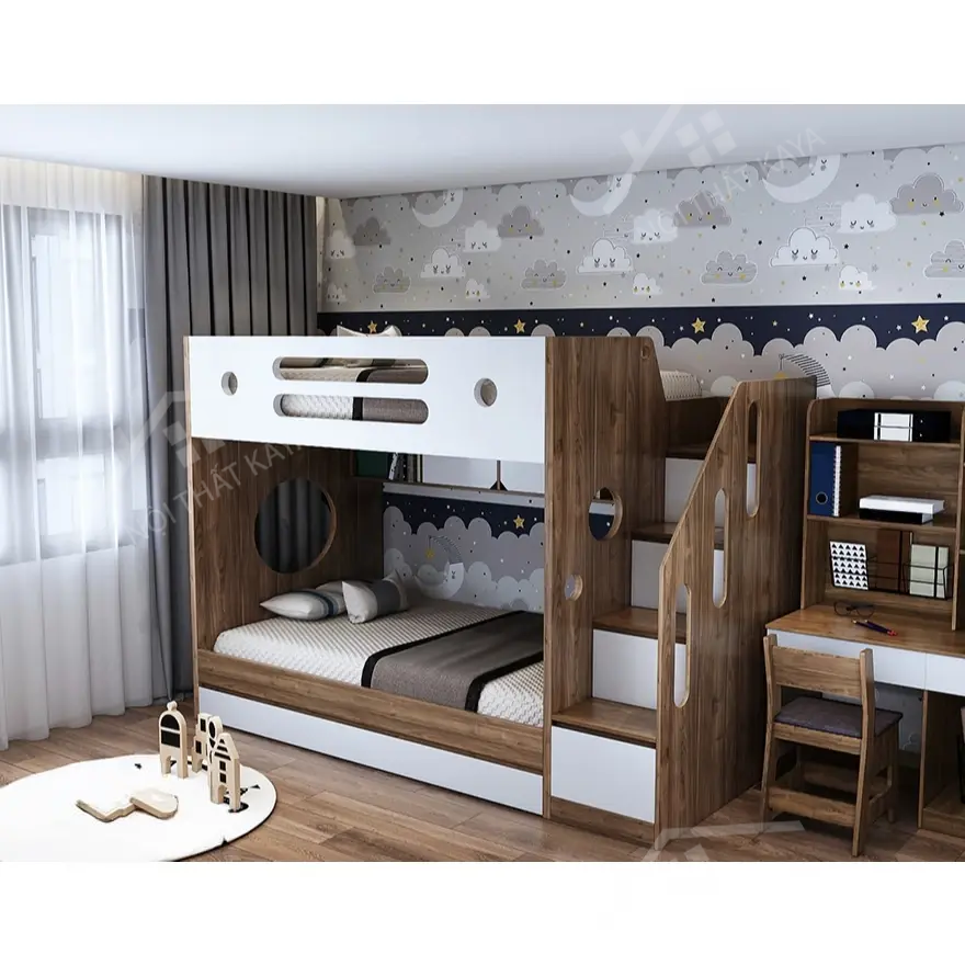 Giường Tầng Gỗ Công Nghiệp 045 (1)