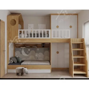 Giường Tầng Gỗ Công Nghiệp 048 (4)
