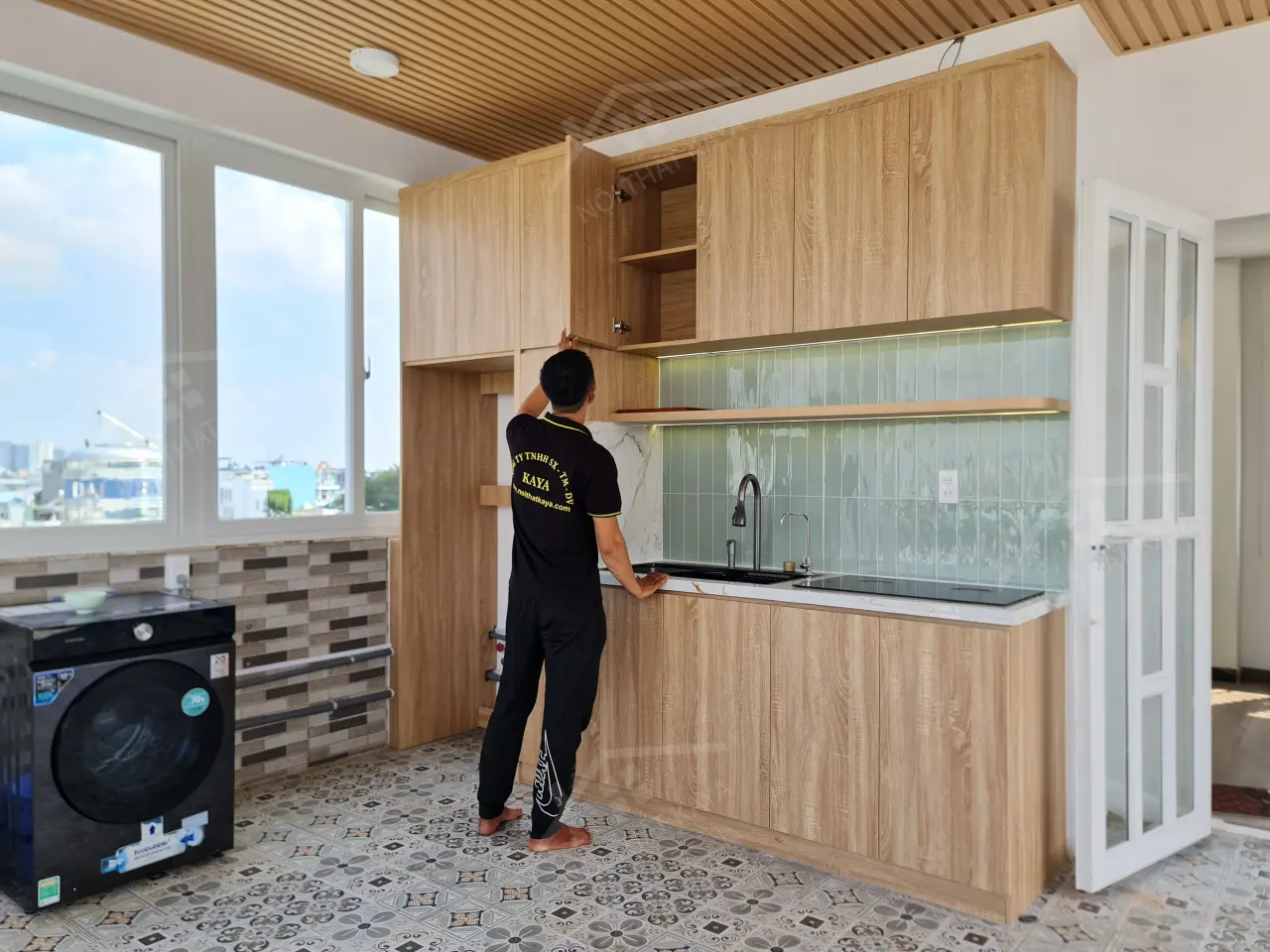 Nhà Anh Hoàng - Gò Vấp - TẦng 4 VÀ CẢnh Thi CÔng (phÒng ThỜ + SÂn ThƯỢng) (11)