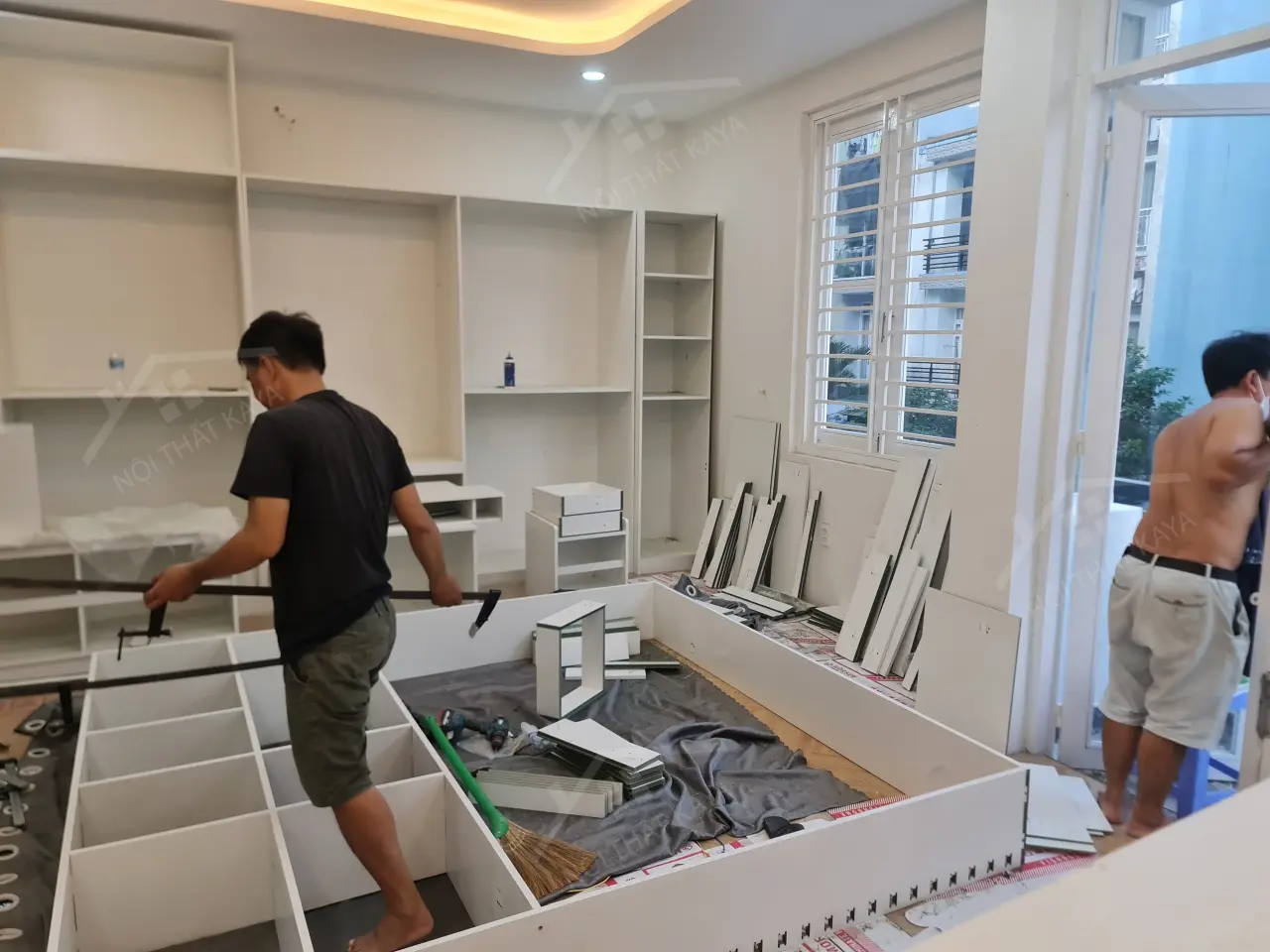 Nhà Anh Hoàng - Gò Vấp - TẦng 4 VÀ CẢnh Thi CÔng (phÒng ThỜ + SÂn ThƯỢng) (2)