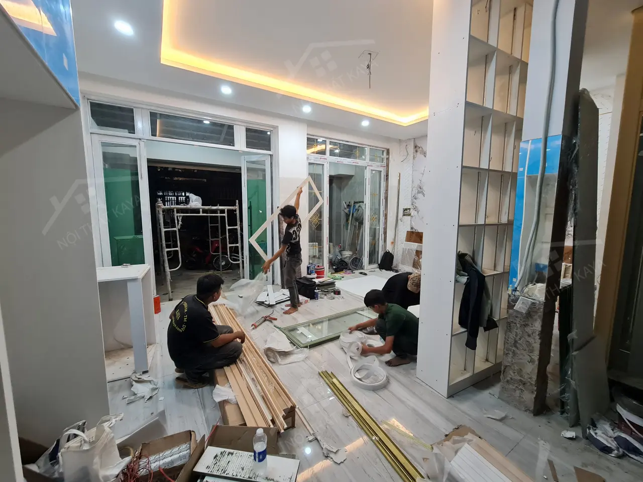 Nhà Anh Hoàng - Gò Vấp - TẦng 4 VÀ CẢnh Thi CÔng (phÒng ThỜ + SÂn ThƯỢng) (5)