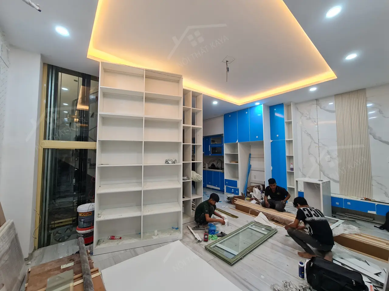 Nhà Anh Hoàng - Gò Vấp - TẦng 4 VÀ CẢnh Thi CÔng (phÒng ThỜ + SÂn ThƯỢng) (6)