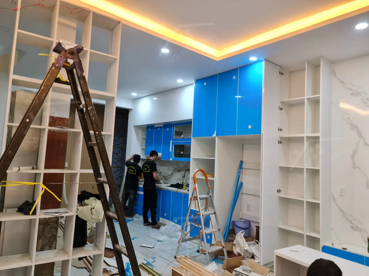 Nhà Anh Hoàng - Gò Vấp - TẦng 4 VÀ CẢnh Thi CÔng (phÒng ThỜ + SÂn ThƯỢng) (7)