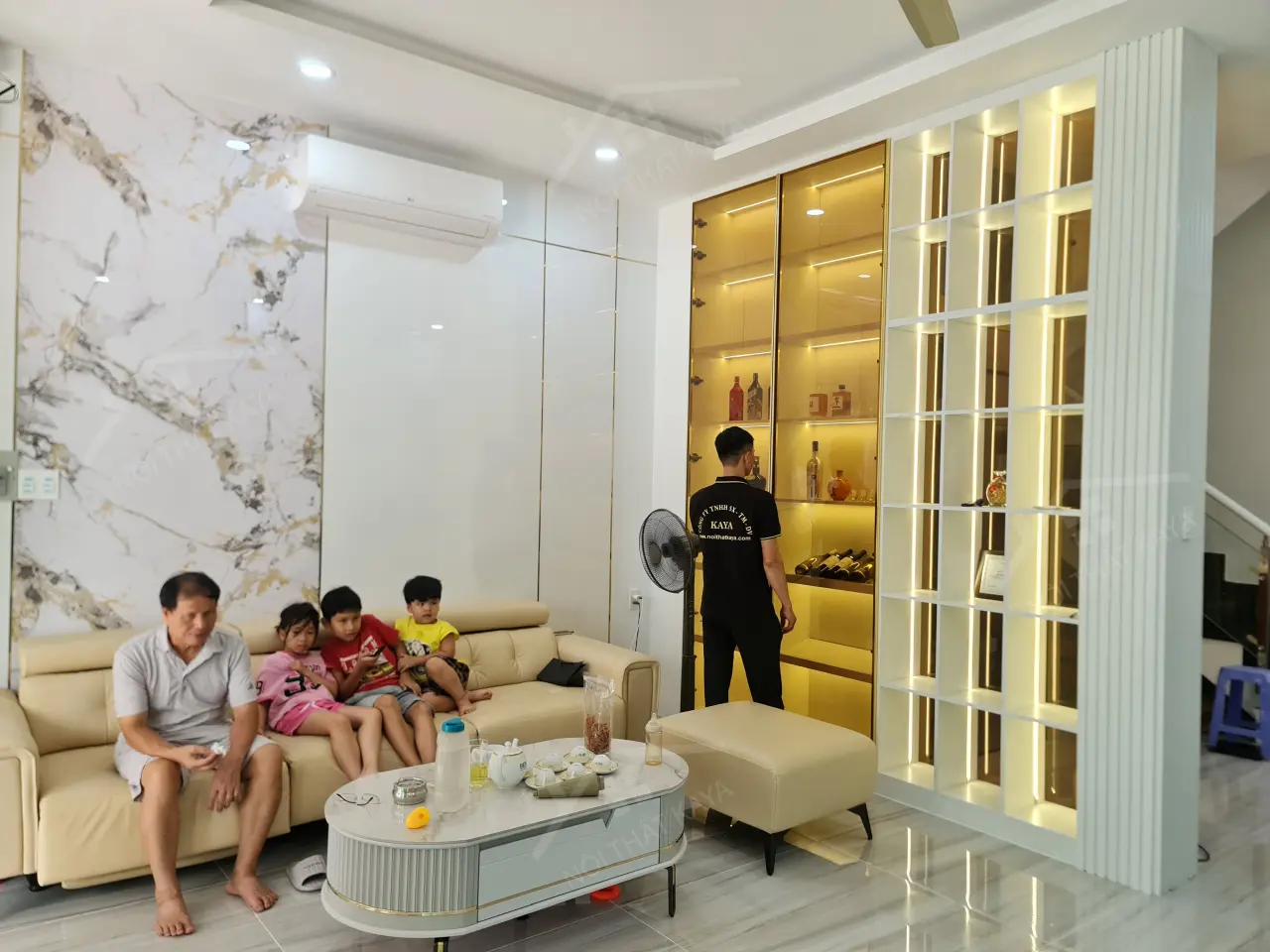 Nhà Anh Hoàng - Gò Vấp - Bếp Và Phòng Khách (10)