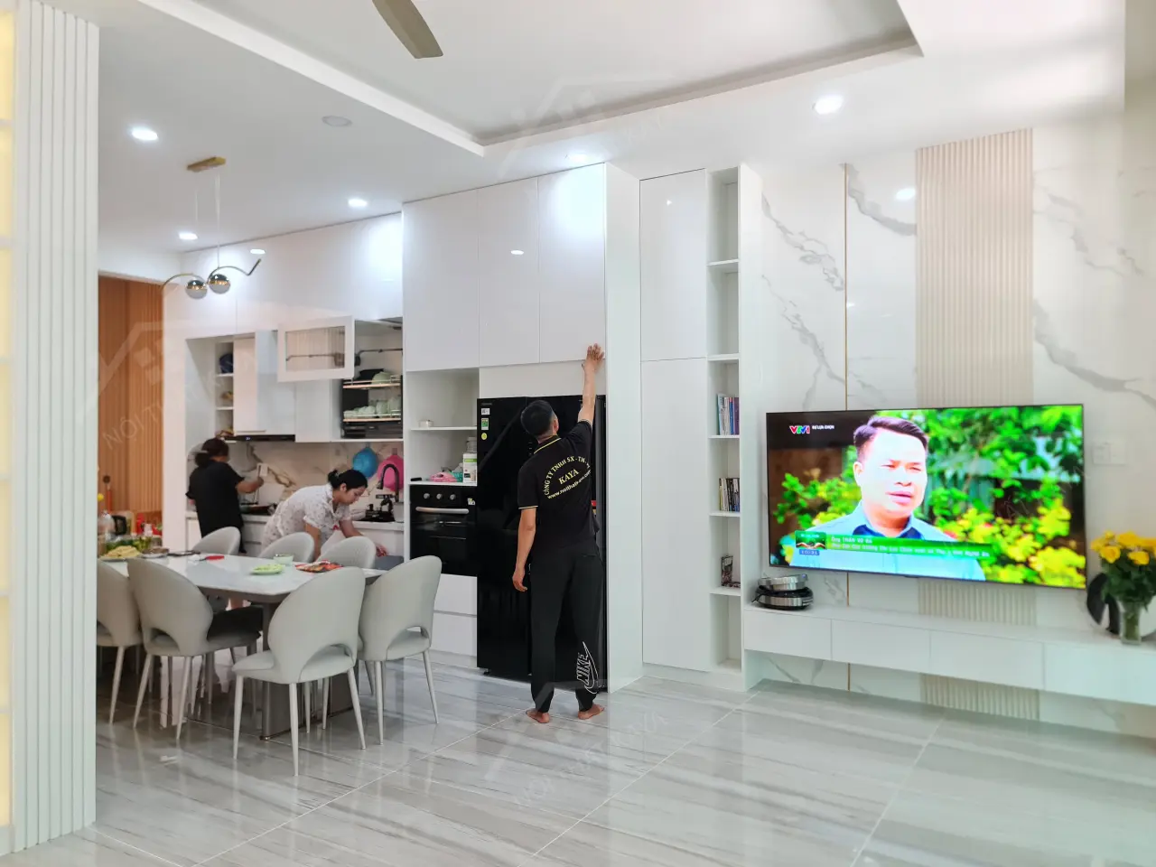 Nhà Anh Hoàng - Gò Vấp - Bếp Và Phòng Khách (3)