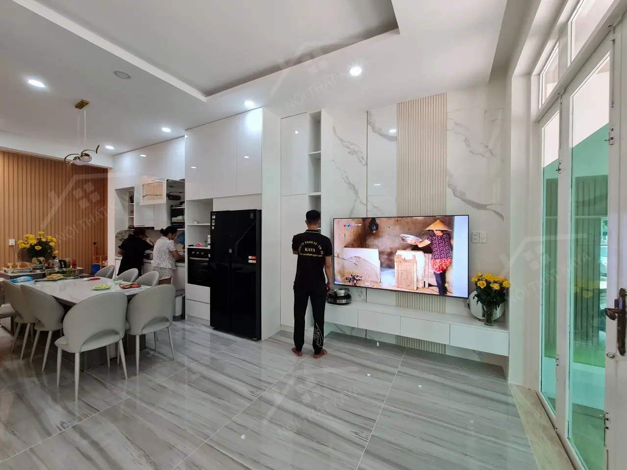 Nhà Anh Hoàng - Gò Vấp - Bếp Và Phòng Khách (4)
