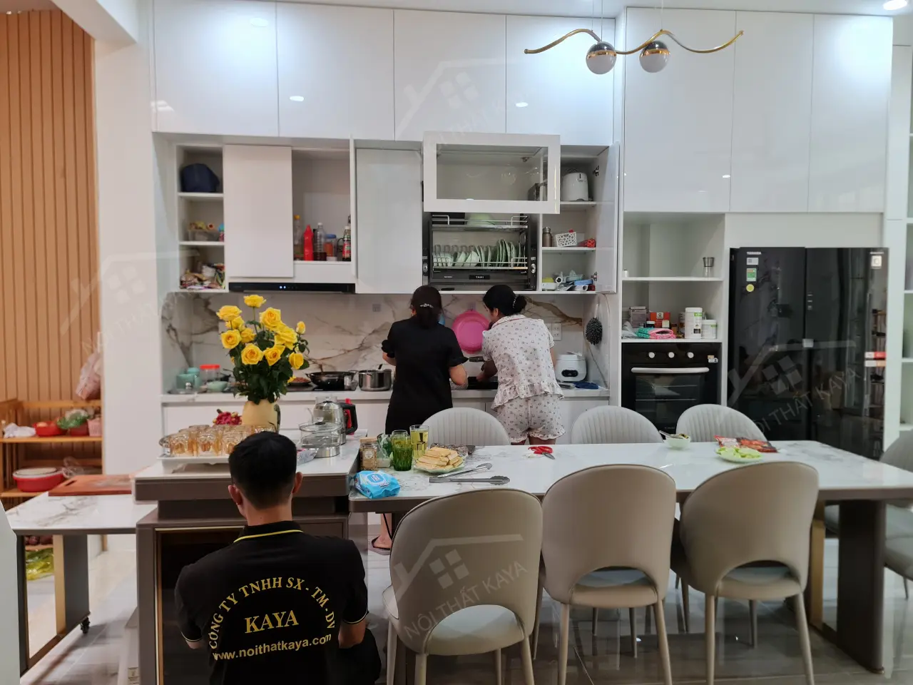 Nhà Anh Hoàng - Gò Vấp - Bếp Và Phòng Khách (7)