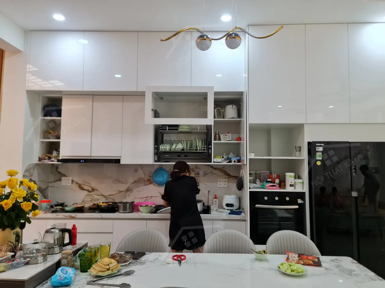 Nhà Anh Hoàng - Gò Vấp - Bếp Và Phòng Khách (8)