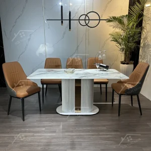Bộ Bàn Ghế Nhập Khẩu Alice - 6 Ghế - K37 (1)