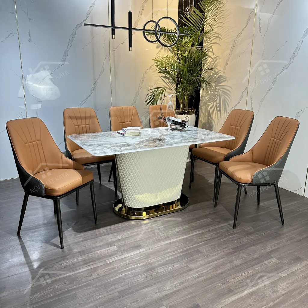 Bộ Bàn Ghế Nhập Khẩu Alice - 6 Ghế - K41 (2)