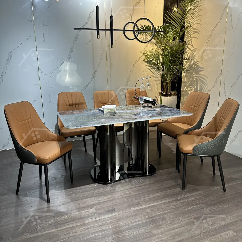 Bộ Bàn Ghế Nhập Khẩu Alice - 6 Ghế - K70 (2)