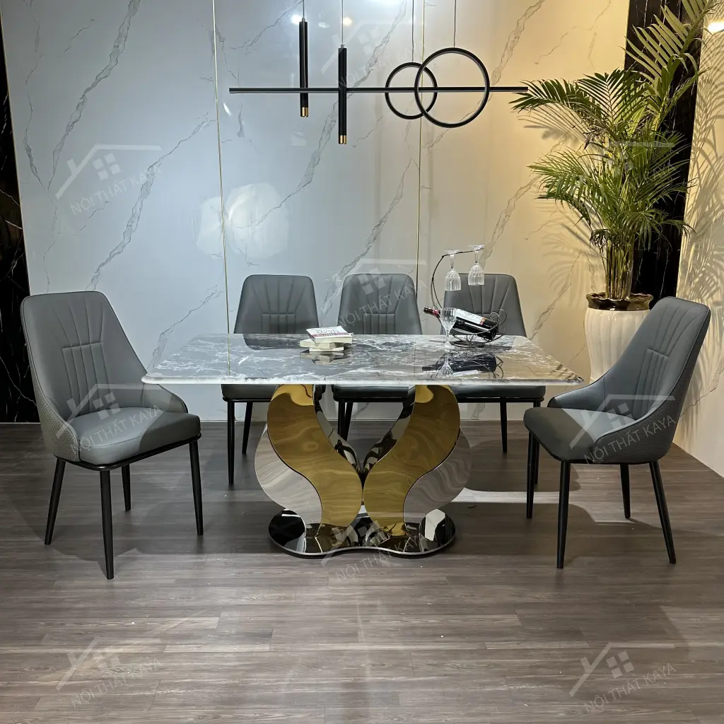 Bộ Bàn Ghế Nhập Khẩu Alice - 6 Ghế - K72 (1)