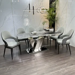 Bộ Bàn Ghế Nhập Khẩu Alix - 6 Ghế - K66 (1)