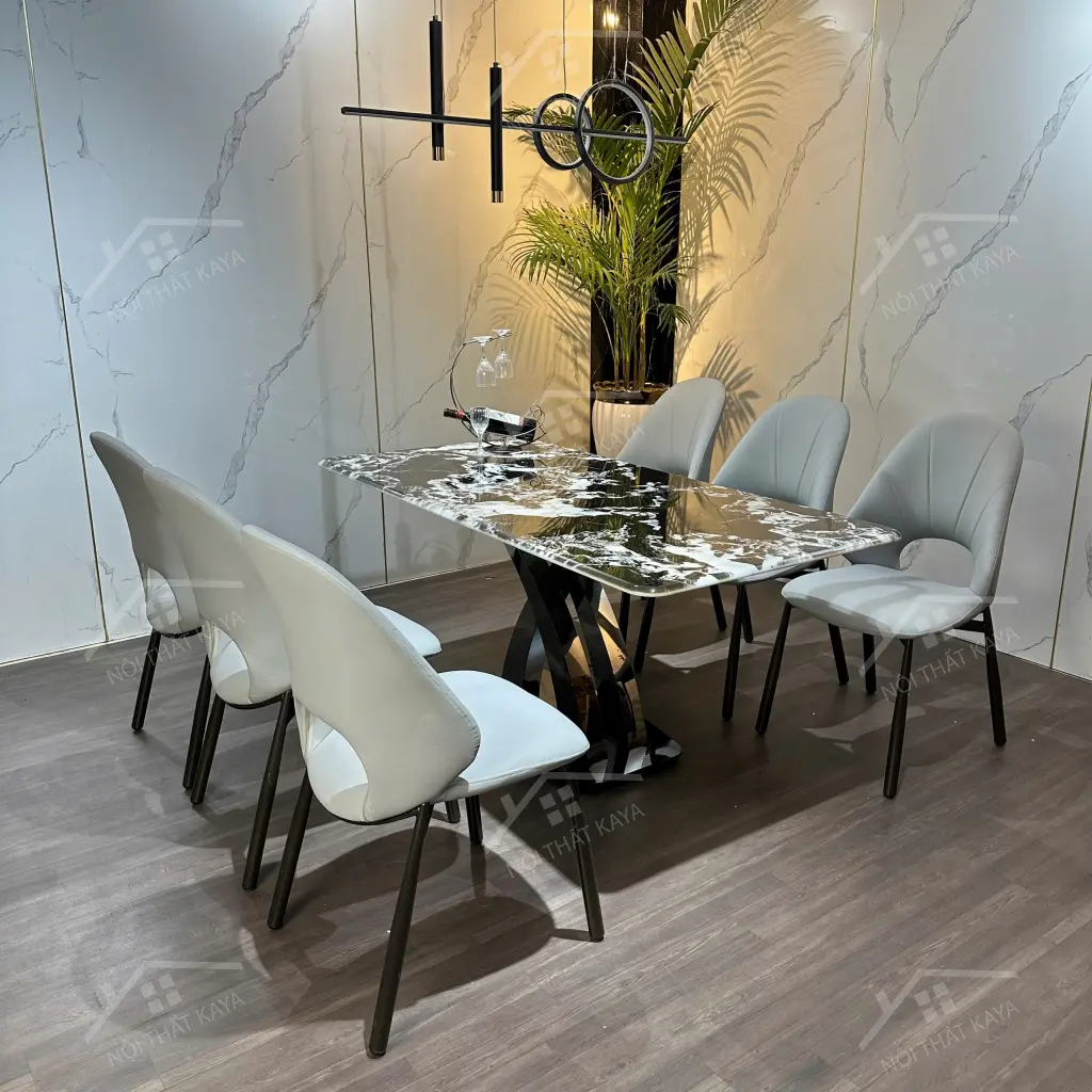 Bộ Bàn Ghế Nhập Khẩu Cleo - 6 Ghế - K21