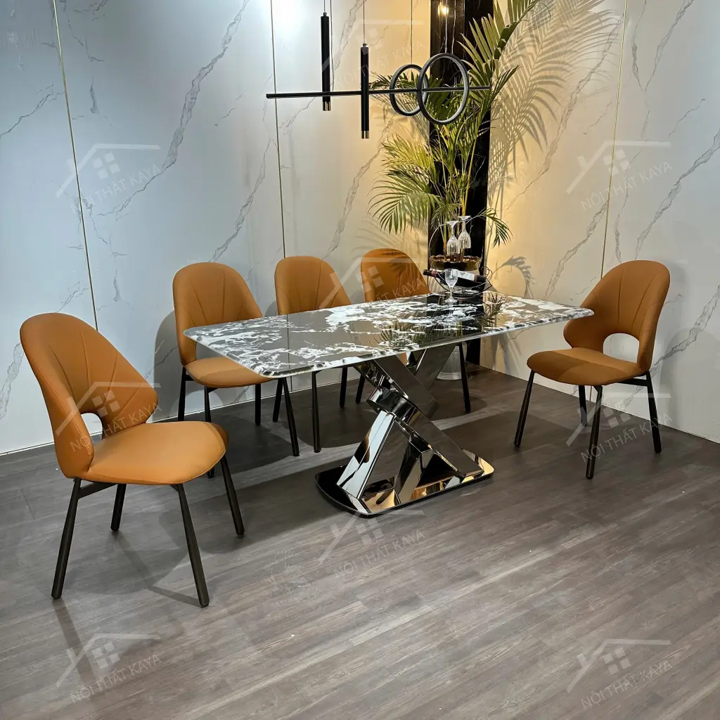 Bộ Bàn Ghế Nhập Khẩu Cleo - 6 Ghế - K60 (2)
