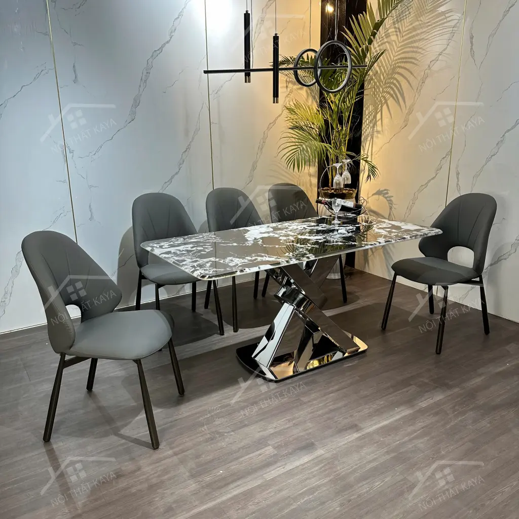 Bộ Bàn Ghế Nhập Khẩu Cleo - 6 Ghế - K60 (3)