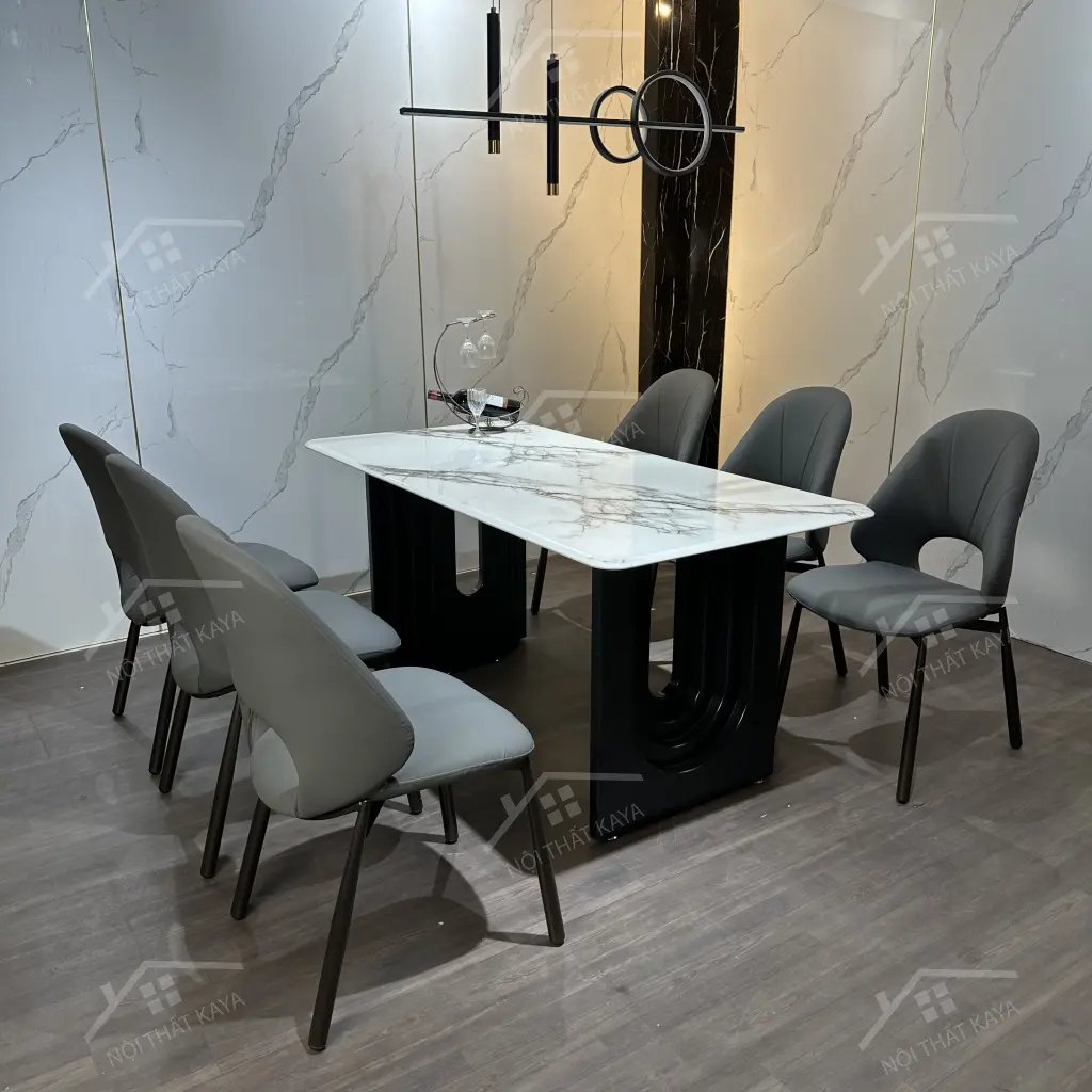 Bộ Bàn Ghế Nhập Khẩu Cleo - 6 Ghế - K76 (2)