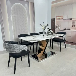 Bộ Bàn Ghế Nhập Khẩu Duke - 6 Ghế - K09 (1)