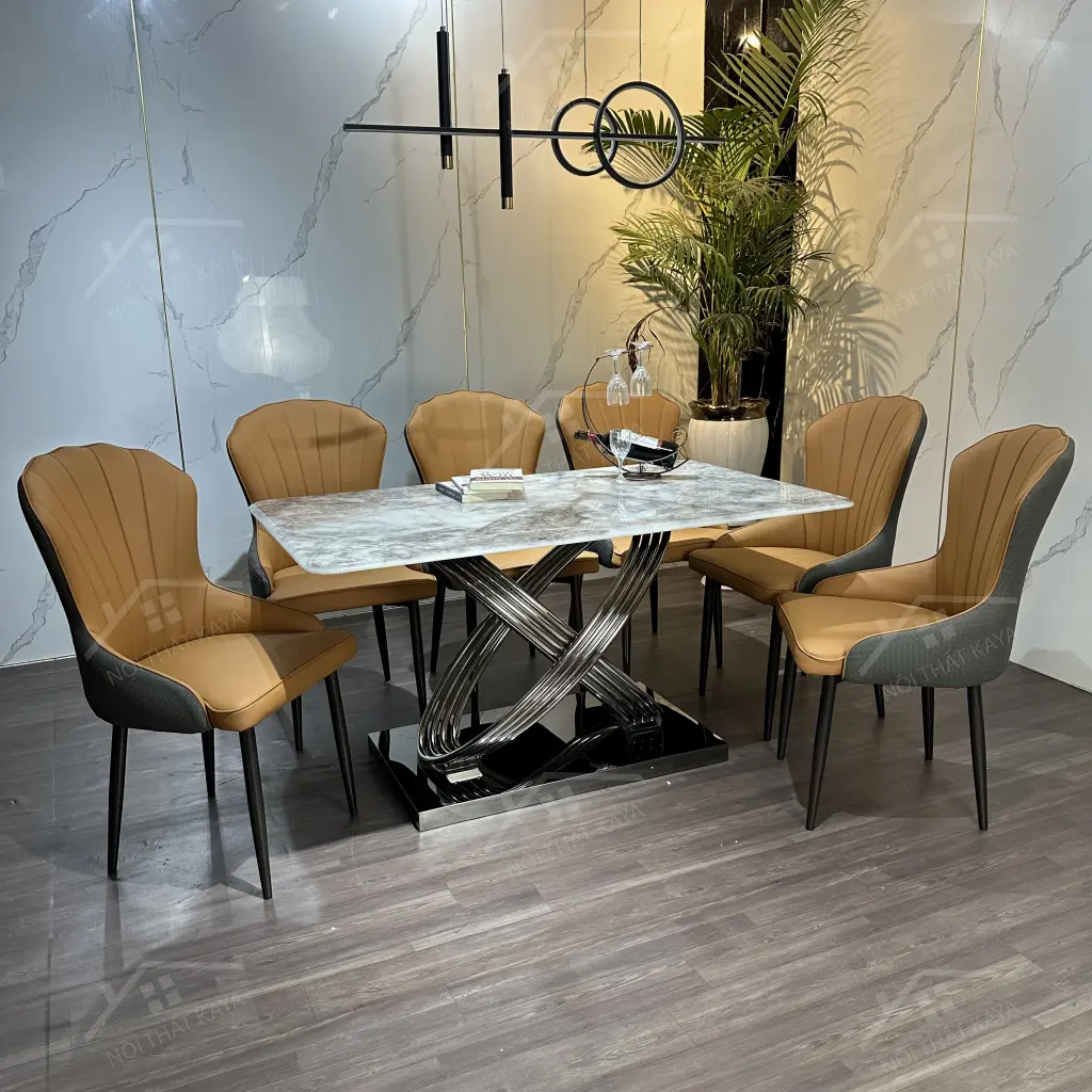 Bộ Bàn Ghế Nhập Khẩu Ella - 6 Ghế - K12