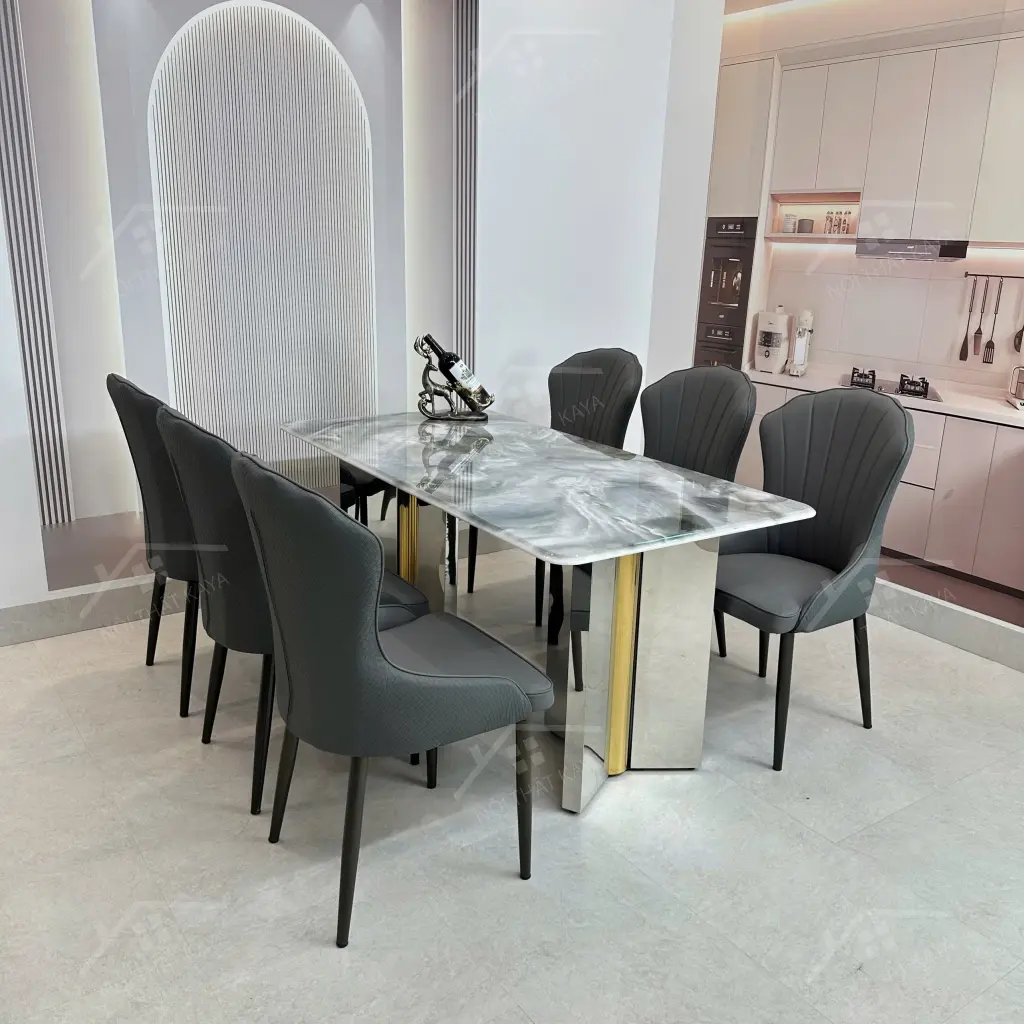 Bộ Bàn Ghế Nhập Khẩu Ella - 6 Ghế - K28