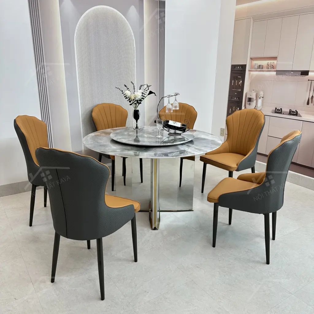 Bộ Bàn Ghế Nhập Khẩu Ella - 6 Ghế - K30