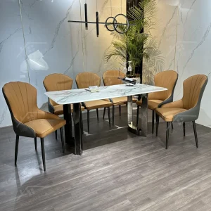Bộ Bàn Ghế Nhập Khẩu Ella - 6 Ghế - K55
