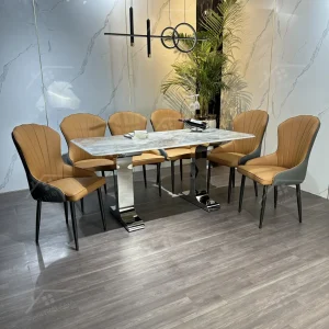 Bộ Bàn Ghế Nhập Khẩu Ella - 6 Ghế - K64