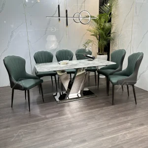 Bộ Bàn Ghế Nhập Khẩu Ella - 6 Ghế - K66