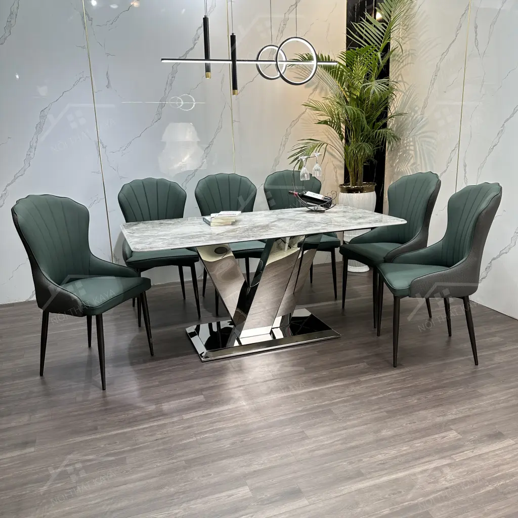 Bộ Bàn Ghế Nhập Khẩu Ella - 6 Ghế - K66