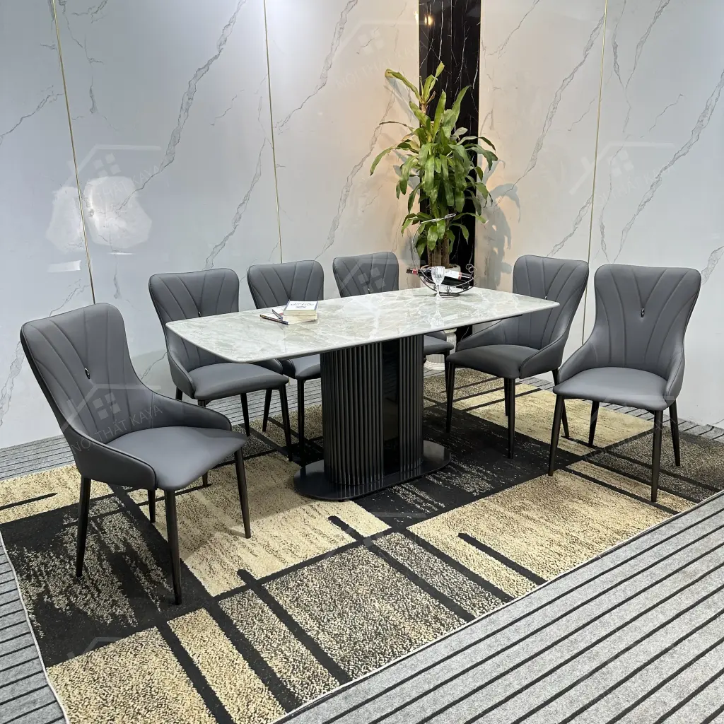 Bộ Bàn Ghế Nhập Khẩu Eric - 6 Ghế - K37