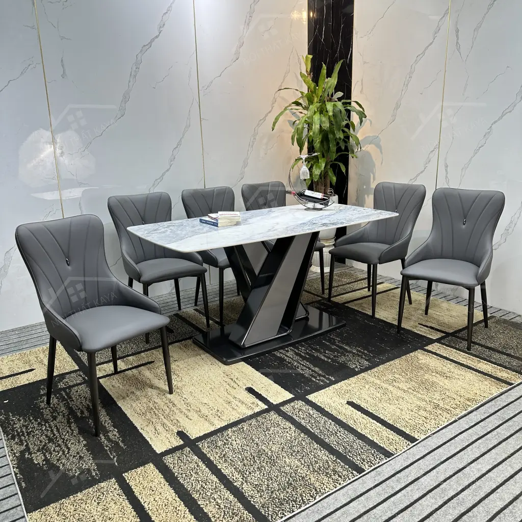 Bộ Bàn Ghế Nhập Khẩu Eric - 6 Ghế - K43