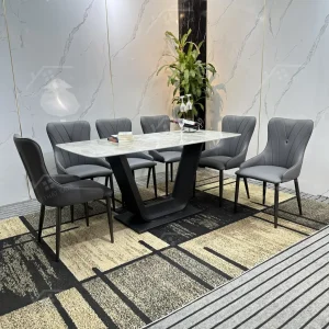Bộ Bàn Ghế Nhập Khẩu Eric - 6 Ghế - Chân U